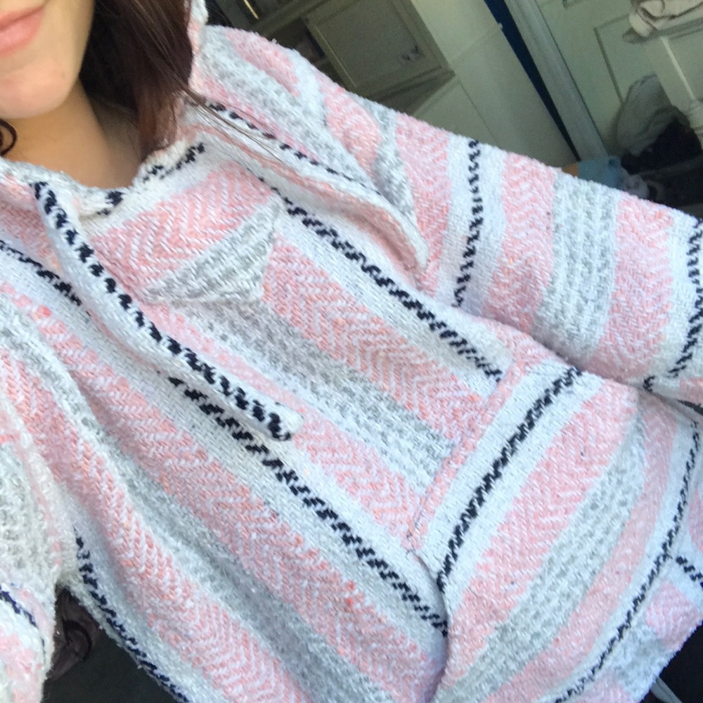 Oversized pink sweater